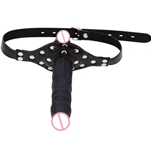 Hot selling bondage strapon penis realistic dildos for women couples clitoris stimulator sex toys