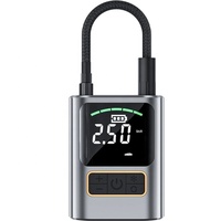 Nouveau compresseur d'air portable 12V, gonfleur de pneus, moniteur de pression, matériau ABS, jauge de pression numérique, batterie 4000mAh, urgence