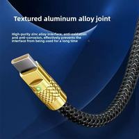 Cable USB de carga súper rápida de 120W 1 a 3, línea de datos tipo C 3 en 1 para teléfonos móviles, sala de estar de coche, compatible con Huawei