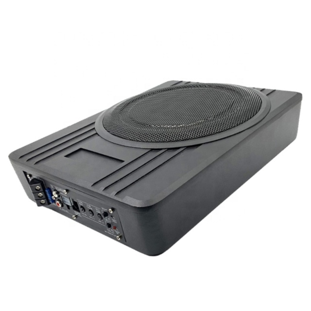 Hig Quality 8 Inch 10 Inch Under Seat Car Subwoofer 600W Active Slim Subwoofer Pure Bass Aluminum Car Underseat Subwoofer