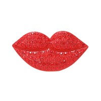 Ensemble de breloques DIY de luxe en strass pour lèvres et rouges à lèvres, accessoires de fabrication de bijoux fantaisie pour artisanat