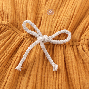 Mamelucos de cuento para niños Ropa para recién nacidos <span class=keywords><strong>Pijamas</strong></span> de color liso Gasa de algodón Ropa de verano para bebés - Product Image 6