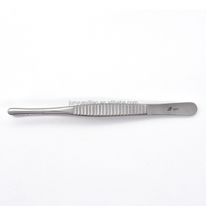 <span class=keywords><strong>Pinzas</strong></span> dentadas de tejido ruso, <span class=keywords><strong>pinzas</strong></span> de algodón de lactancia, acero inoxidable, quirúrgicas, dentales - Product Image 5