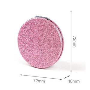 Miroir de maquillage/cosmétique portable, mini miroir de poche, miroir compact de <span class=keywords><strong>voyage</strong></span>, miroir à paillettes, logo personnalisé, cadeaux promotionnels - Product Image 6