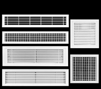 Grille d'aération murale carrée moderne pour systèmes CVC, en acier inoxydable et aluminium, vente directe usine, couvercle d'aération AC/DC amovible