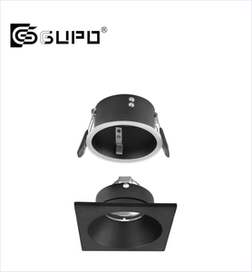 GUPO Aluminium Taille de coupe 75mm Salle de <span class=keywords><strong>douche</strong></span> IP44 <span class=keywords><strong>IP65</strong></span> Imperméable <span class=keywords><strong>Spot</strong></span> LED carré MR16 GU10 GU5.3 Cadre d'éclairage Luminaire - Product Image 1