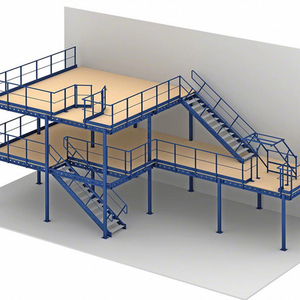 Factory Outlet Mezzanine Floor System Estantería de plataforma de acero resistente Soluciones de almacenamiento de almacén personalizadas Precio al por mayor - Product Image 3