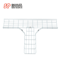 Panier de chemin de câbles en treillis métallique 350mm personnalisé Accessoires de chemin de câbles en treillis métallique d'usine chinoise