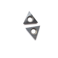 FHONK pisau pemotong sisipan karbida, 22x19x2.0mm 3 tepi pekerjaan kayu menghadap ke permukaan alur pemotong spiral He