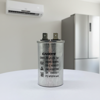 Condensateur de compresseur Hongye CBB65 20-50F, boîtier en aluminium, -40°C-85°C, 450VAC pour climatisation et déshumidificateur industriel