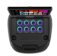 Speaker Trolley Karaoke Pintar Layar Sentuh Nirkabel untuk Sistem Audio Dual Woofer Lampu RGB Baterai Outdoor Dukungan OEM ODM