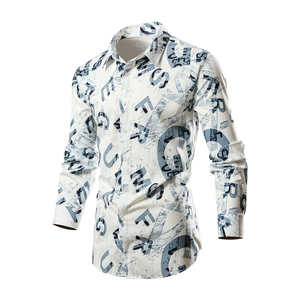 Großhandel Designer Herren Wein Farbe Pin gestreiften Kontrast Manschette Kleid Hemden Kleidung DF-2 - Product Image 5