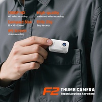 Caméra d'action HD 1080p F2 pour animaux de compagnie - Caméra d'enregistrement de poche de la taille d'un pouce avec Wi-Fi et double stabilisation d'image pour étudiants et cyclistes
