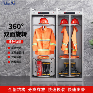 Yu Zhengguan Stainless Steel Fire Suit Rack 1950*800*800MM Customizable For Firefighting Equipment <b>Storage</b> - Product Image 4