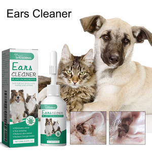 Gotas para Oídos de Perros y Gatos, Limpiador de Oídos para Mascotas, Disolución de <span class=keywords><strong>Cera</strong></span>, Eliminación de Olores, Alivio de Picazón, Aloe Natural, Glicerina, Alantoína, Salud Animal - Product Image 1