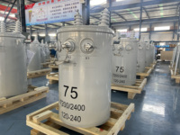 Transformateur de distribution de puissance monophasé immergé dans l'huile Yawei 75 kVA 100 kVA 14400 V/24940 V 120 V/240 V Modèle D11 IEC60076