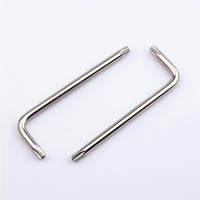 Clé Allen Torx industrielle antidérapante métrique en forme de L, double tête Torx, en acier au carbone trempé, jeu de clés étoiles manuelles, quincaillerie
