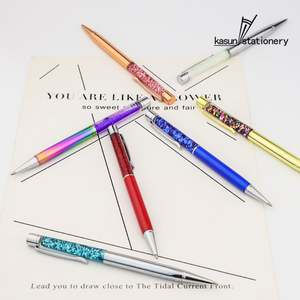 Stylo Cadeau Parfait, Stylos à Bille en Métal avec Cristal Arc-en-ciel, Logo Personnalisé - Product Image 2