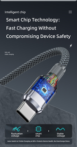 Cable de Carga Rápida 3 en 1 con Trenzado de Nailon, Cable de Datos con Carga Rápida de 3A, Compatible con IOS, Personalización de Banco de Energía para Teléfono Móvil - Product Image 2