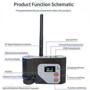 Vodasafe VS-331 다기능 RF 신호 탐지기, 안티 스파이 카메라 오디오 버그 GPS 추적기 탐지기 CE 인증 - Product Image 6