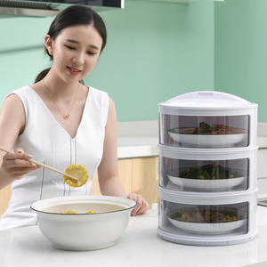 Cubierta Aislante para Platos C211 al por Mayor, Sellada, Transparente, de Plástico, Antipolvo, Multicapa, para Mesa de Comedor - Product Image 2