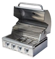 Gril de barbecue commercial en acier inoxydable de haute qualité gril intégré gril de barbecue à gaz extérieur pour l'utilisation d'équipement de cuisine