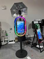 Nouvelle Arrivée 21.5 Cabine Photo Portable Appareil Photo Reflex Numérique Machine Ring Light Vidéo Miroir Photo Booth Garantie