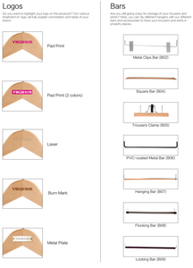 <span class=keywords><strong>Petit</strong></span> <span class=keywords><strong>cintre</strong></span> <span class=keywords><strong>en</strong></span> <span class=keywords><strong>bois</strong></span> naturel pour enfants avec pinces pour vêtements de bébé - Product Image 6