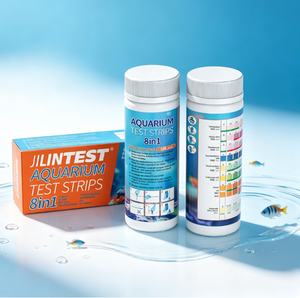 Tiras Reactivas para Análisis de Agua de <span class=keywords><strong>Acuario</strong></span> 8 en 1, Resultados Rápidos en 1 Minuto, Amoníaco, NO2, NO3, PH, <span class=keywords><strong>KH</strong></span>, <span class=keywords><strong>GH</strong></span> - Product Image 6