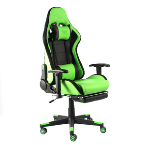 Youge-<span class=keywords><strong>Silla</strong></span> giratoria para juegos de ordenador, asiento de cuero blanco, reclinable - Product Image 4