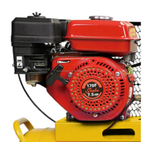 Compresor de Aire Industrial Portátil con Motor de Gasolina, 1030 rpm, para Pintura
