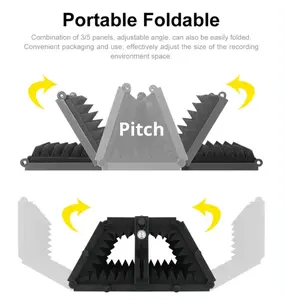 Cubierta de aislamiento de sonido Xtuga <span class=keywords><strong>Filtro</strong></span> de sonido Espuma de canto en vivo Insonorización Reflectante Anti-ruido Parabrisas P75 China - Product Image 3