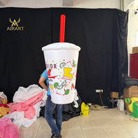 Mascotte gonflable personnalisée en forme de bouteille pour la marche, costume gonflable portable en forme de bouteille pour la promotion publicitaire de rue