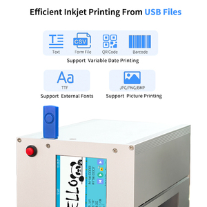 Einfach zu Bedienender Intelligenter Schnelltrocknender 12,7mm Tij Manueller Statischer Tintenstrahldrucker Chargenkodiermaschine für Alle Oberflächen - Product Image 6