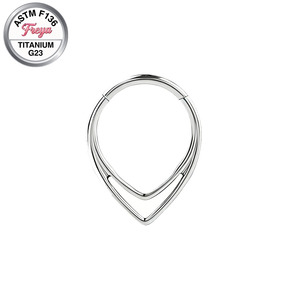 Anillos de nariz para septum, pendientes de cartílago de titanio, pendientes para tragus y hélix, anillos de nariz de vaca de moda para mujer, anillos de segmento articulados tipo <span class=keywords><strong>aro</strong></span> - Product Image 3