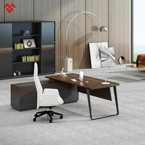 Modern <b>Solid</b> <b>Wood</b> Convertible Extendable Eco-friendly Luxury Executive Office <b>Desk</b> - Product Image 2