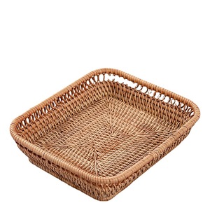 Handmade Rattan Storage <b>Baskets</b> Rectangle Eco Friendly Tea Ceremony Accessories Fruit Plate Snack <b>Tray</b> Dehua Origin - Product Image 5