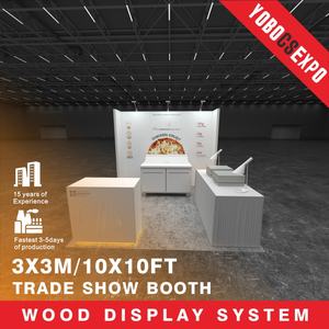 สองคนติดตั้งบูธไม้แบบโมดูลาร์อย่างรวดเร็วเพื่อปรับแต่งบูธสำหรับงานนิทรรศการและงานอีเวนต์ - Product Image 2