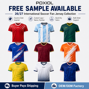 OEM Custom 26-27 International Soccer Shirt World Football Jersey for Global Supporter Club Bulk Orders Supplier Soccer Jersey