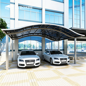 Cochera para Auto de <span class=keywords><strong>Policarbonato</strong></span> <span class=keywords><strong>Transparente</strong></span> con Marco de Aluminio, Protección Anti-UV, Impermeable, para las Cuatro Estaciones, para Entrada de Vehículos - Product Image 3