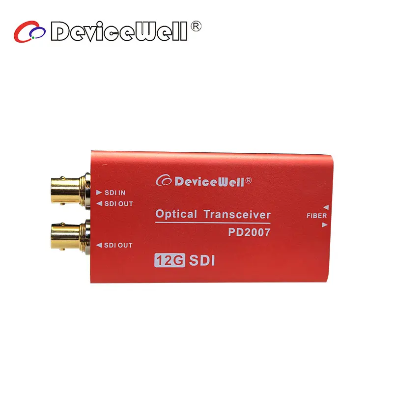 Devicewell — convertisseur vidéo PD2007 4K 12G SDI vers Fiber optique, moniteur, sans Module optique