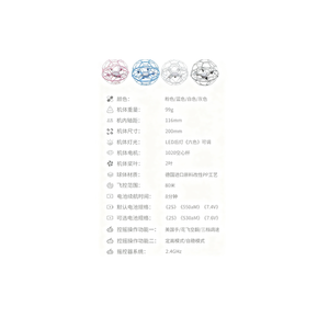 โดรนควอดคอปเตอร์สำหรับผู้เริ่มต้น พร้อมรีโมทคอนโทรล รุ่นเครื่องบินบังคับวิทยุสำหรับการแข่งขัน พร้อมลูกบอลทรงกลม - Product Image 1