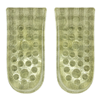 Semelles rehaussantes tendance rétro à grille, rehaussement discrètement intégré, respirantes, en PU souple et antidérapantes pour chaussures