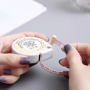 Water Droplet Automatic Retractable Health Measuring Tape 150cm <b>Mini</b> Soft Tape Measure For Waist Body Contour Measurement - Product Image 4