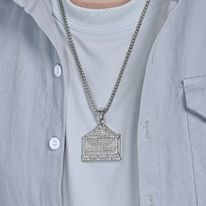 yunnique cross-border goods: The Last Supper <b>titanium</b> steel pendant, hip-hop retro personalized necklace, factory d - Product Image 2