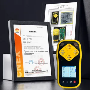 Portable 4 In 1 Gas Leak Detector Rechargeable Natural Gas Tester Alarm O2 CO H2S LEL Gas Sensor Tester Analyzer
