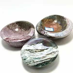 De gros cristal bol pour vente-Bol de jaspe d'océan naturel, ample en cristal, ovale, pour la vente, 1 pièce