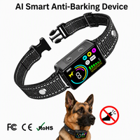 KI-Intelligentes Anti-Bell-Halsband - Smartes Hunde-Bellhemmungsgerät mit Farb-LCD-Display & 8 Stufen für Kleine, Mittlere und Große Hunde