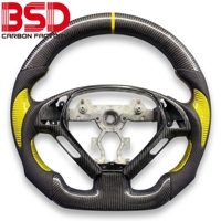 Volant personnalisé en fibre de carbone avec LED RPM pour Infiniti G35 G37 G35S G37S EX35 G37X G25 Q50 Q60, accessoires intérieurs de voiture