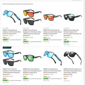 DUBERY Nguồn Chính Thức Nhà Sản Xuất Kính Râm Bóng Chày Thời Trang Cao Hình Chữ Nhật Vintage Đảng Mới Mua Số Lượng Lớn Kính Râm 2022 - Product Image 5